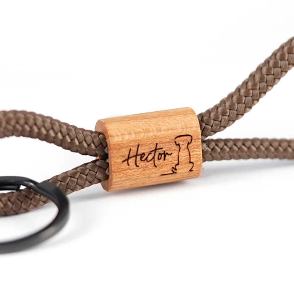 myjori Holz Segeltauschlüsselanhänger Haustier mit Wunschgravur