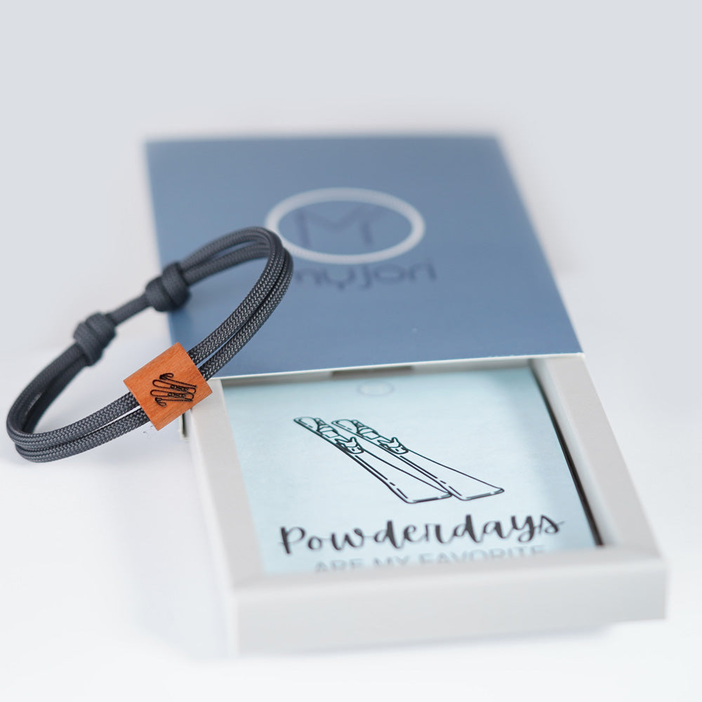 myjori Outdoor-Armband | Segeltauarmband mit Gravur – Ski