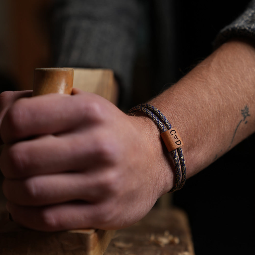 myjori Segeltau Armband mit Initialien